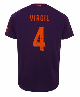 18-19 Liverpool VIRGIL VAN DIJK 4 UCL Away Soccer Jersey Shirt